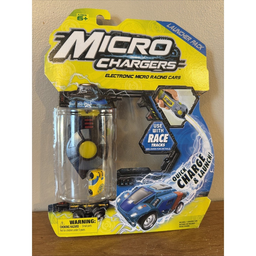 Micro Chargers Launcher Pack & Car - Quick Charge/Launch for Use w/RACE TRACKS